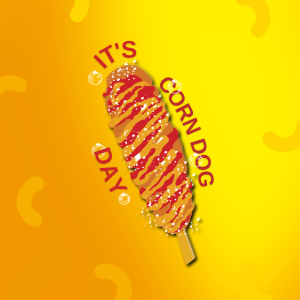 Korean Cheese Corn Dog (V) (490 kcal)