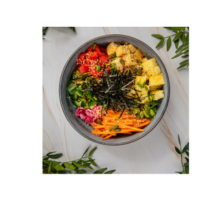 SPICY SALMON POKE BOWL